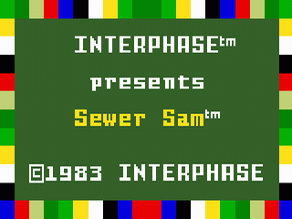 Sewer Sam title screen for Intellivision
